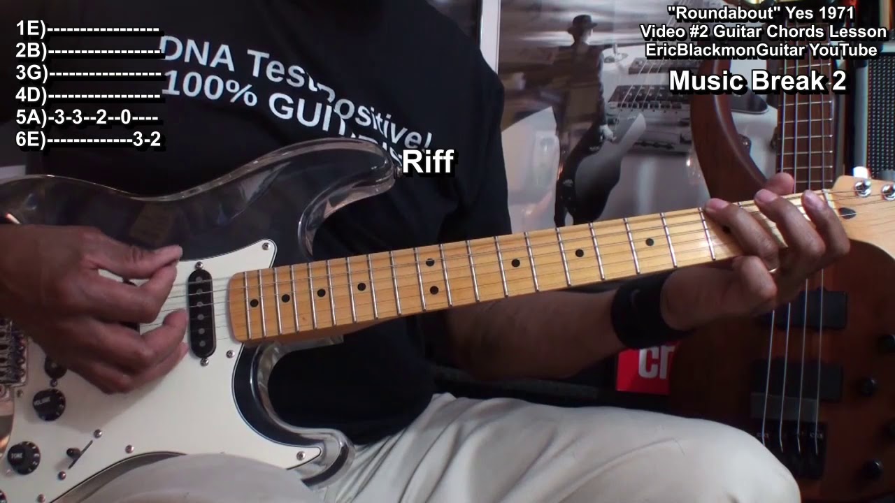 ROUNDABOUT Yes Guitar Chords & Strumming Lesson Video 2  TABS @EricBlackmonGuitar