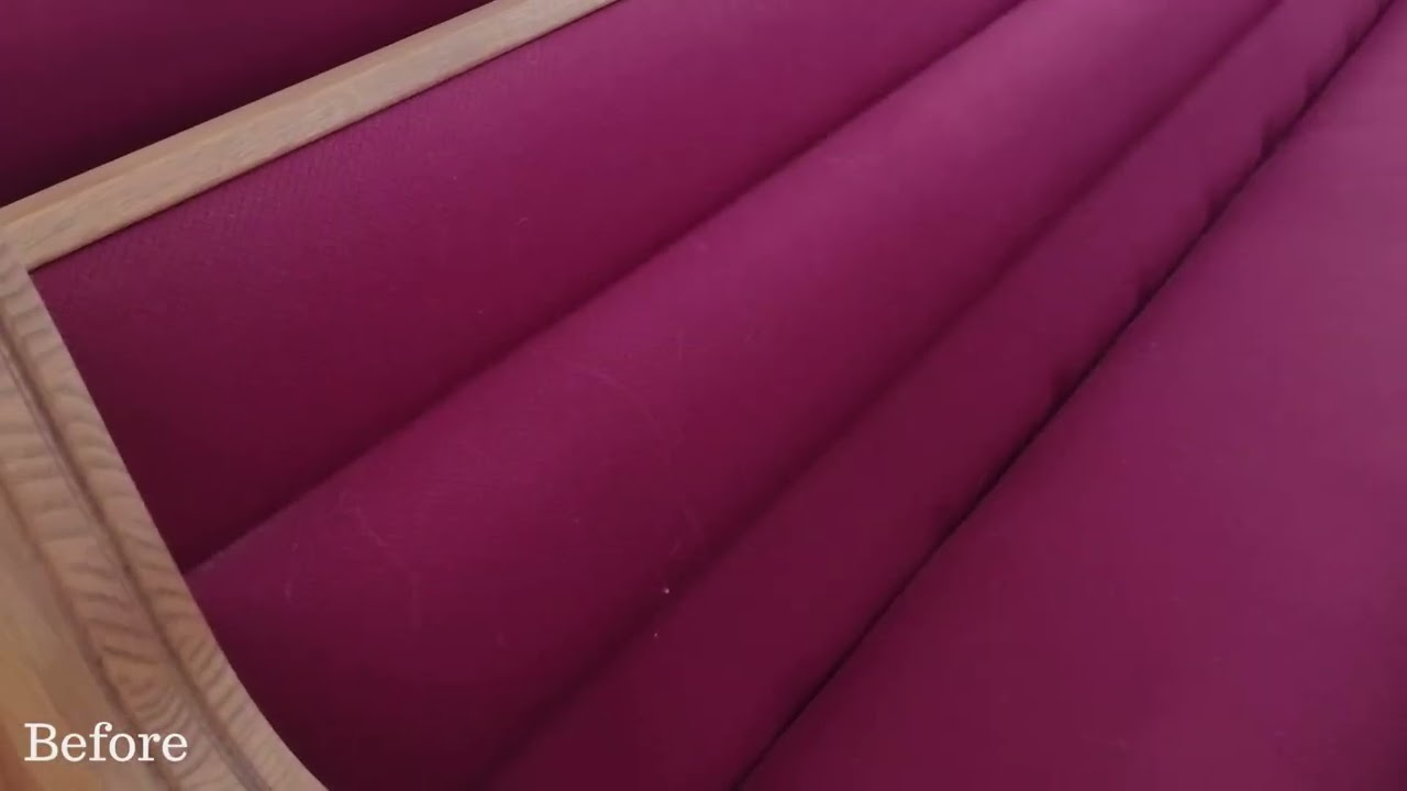 Fredericksburg VA Church Pew Upholstery | Before & After Transformation