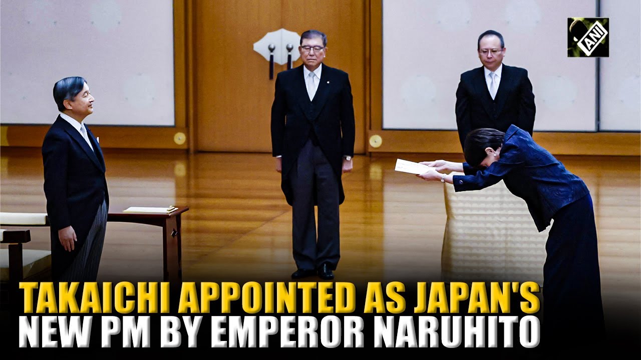 Sanae Takaichi officially appointed as Japan new PM by Emperor Naruhito, receives attestation paper