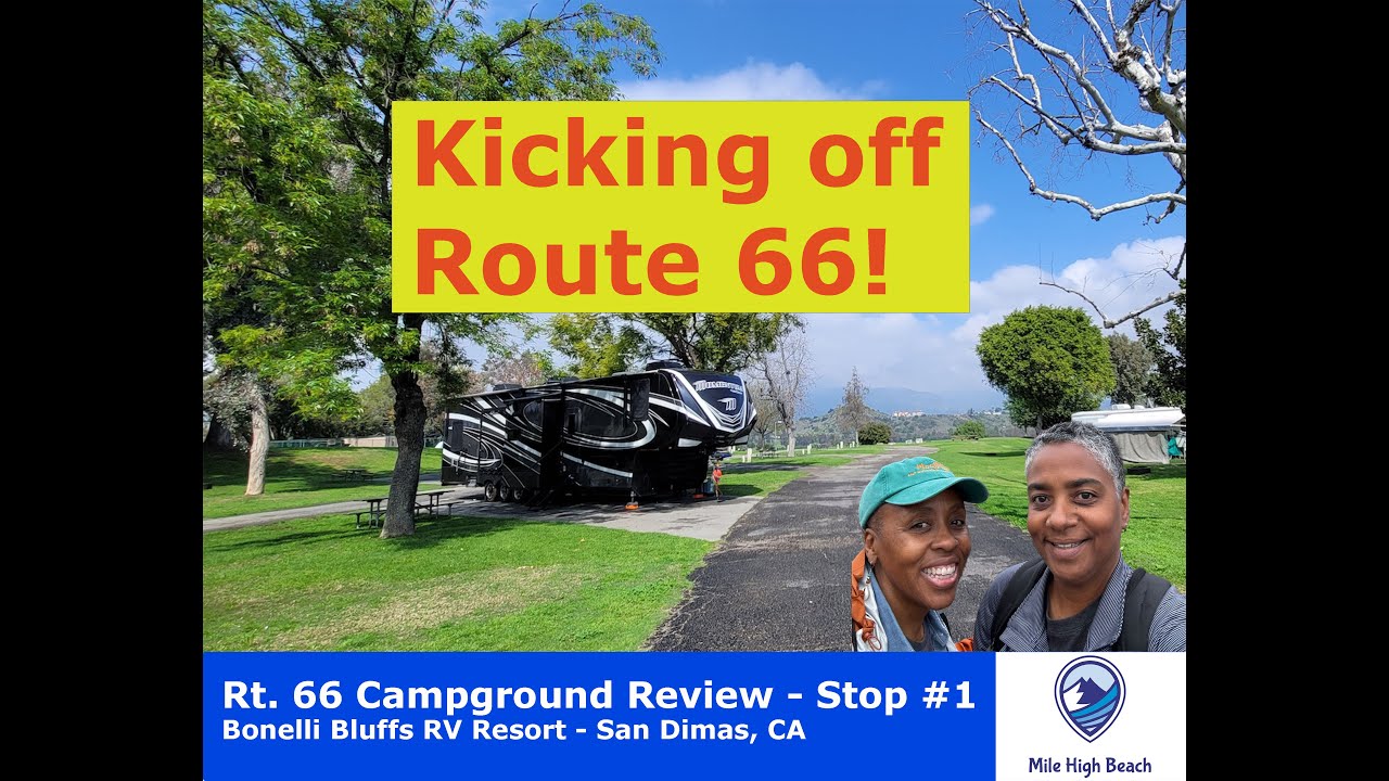 Route 66 - Bonelli Bluffs RV Resort 👀 Santa Monica (#bigrig #rvlifestyle #fulltimerving #5thwheel )