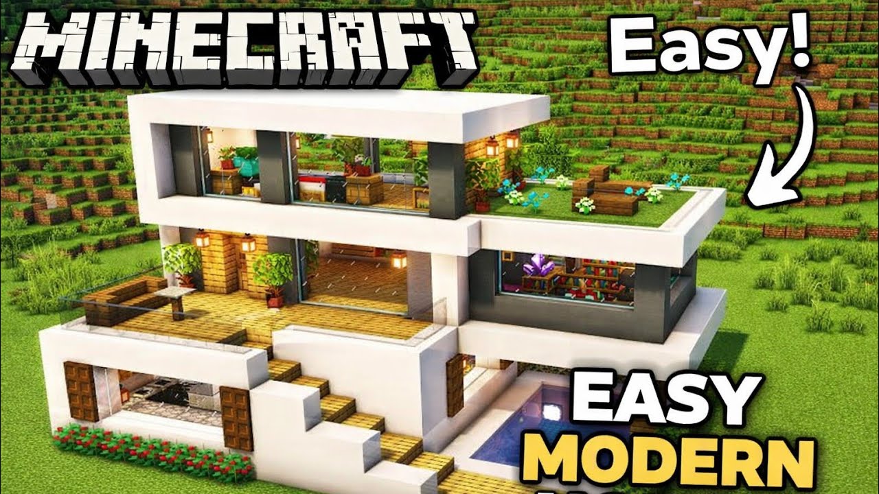 Build a Modern House in Minecraft 🏡 | Easy Survival Tutorial