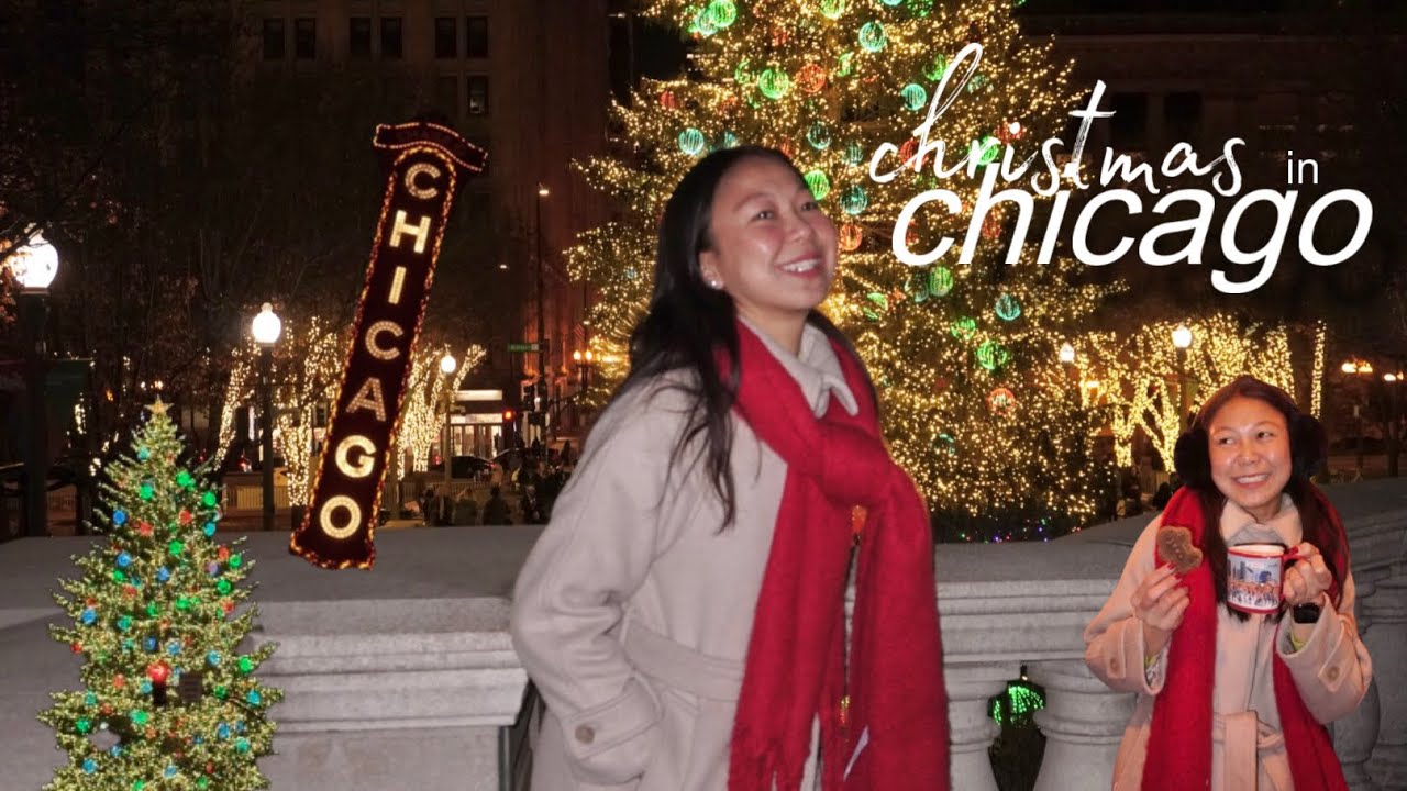 CHICAGO VLOG • Christmas in Chicago 🎄❤️