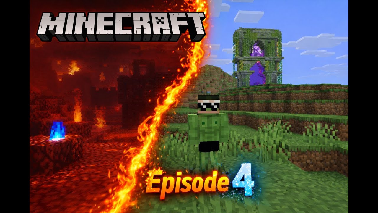 Minecraft Nether Portal Design and MEGA Project start | Ep 4