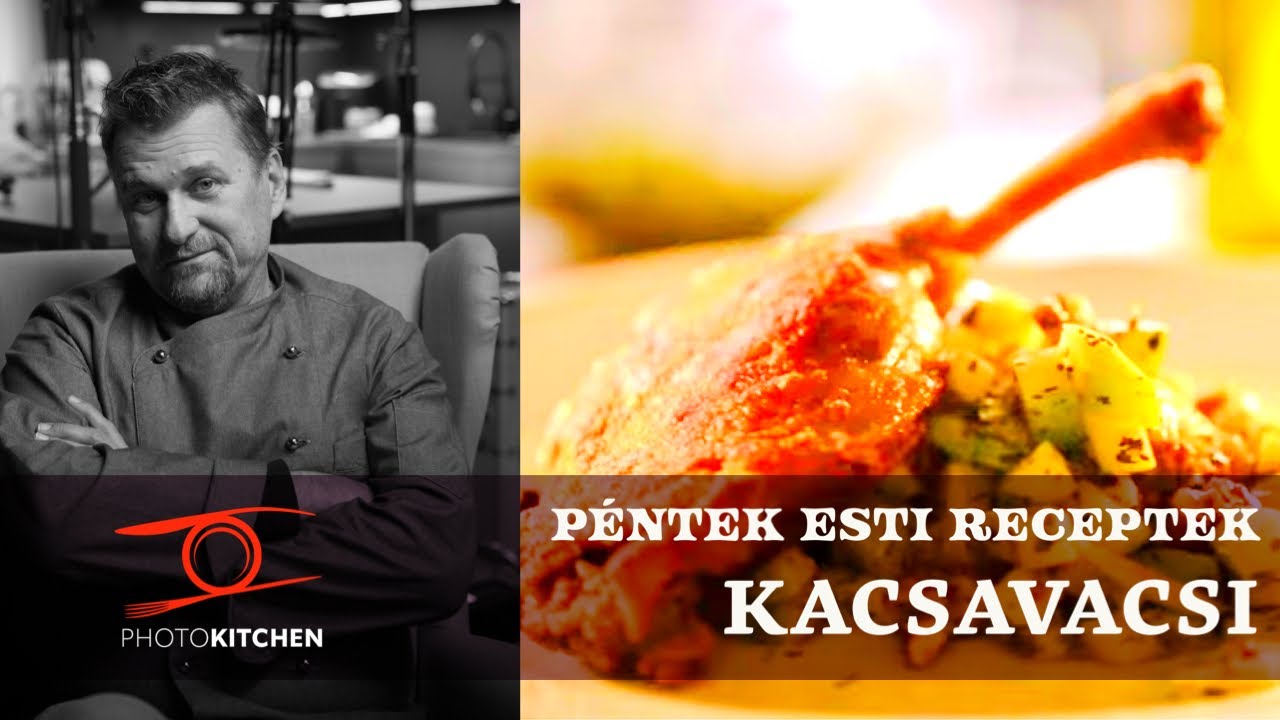 Konfitált kacsacomb, zöldalma salátával