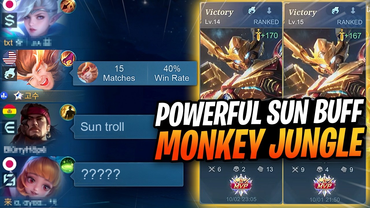 Выжгу вам глаза своим Sun с 40% винрейтом | Mobile Legends