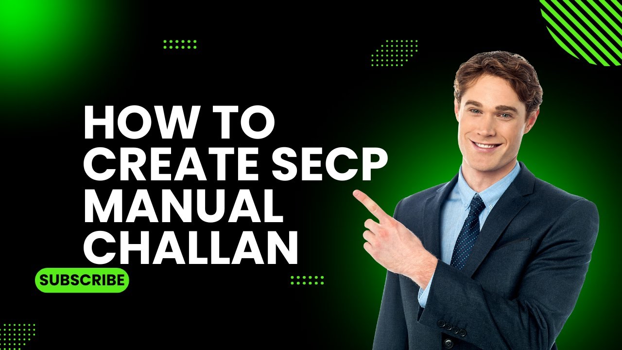How to create secp manual challan I SECP manual copies procedure #Sec[CopiesChallan