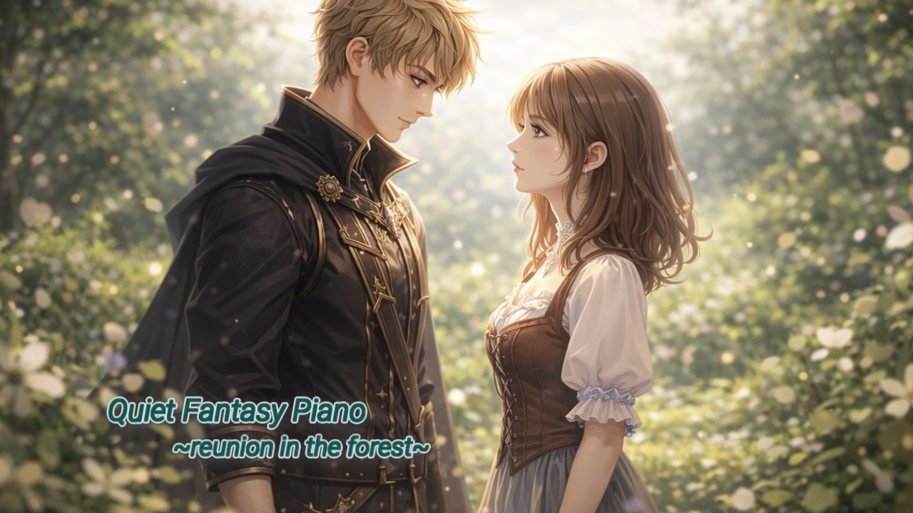 A Calm Reunion in the Green Forest EP.1 | Quiet Fantasy Piano for for Study,Focus and Relaxation