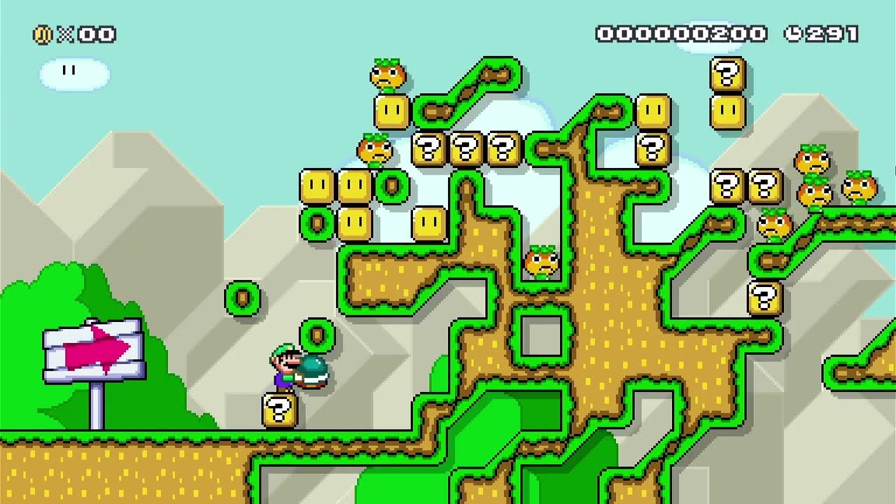 Mario Maker 2: AAAAAADFREXWDAA walkthrough