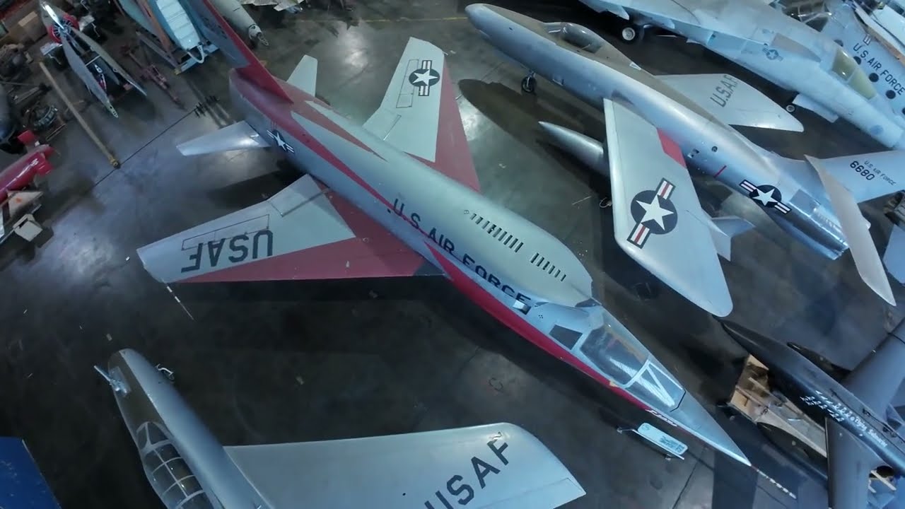 North American F-107A (Drone View in Storage)