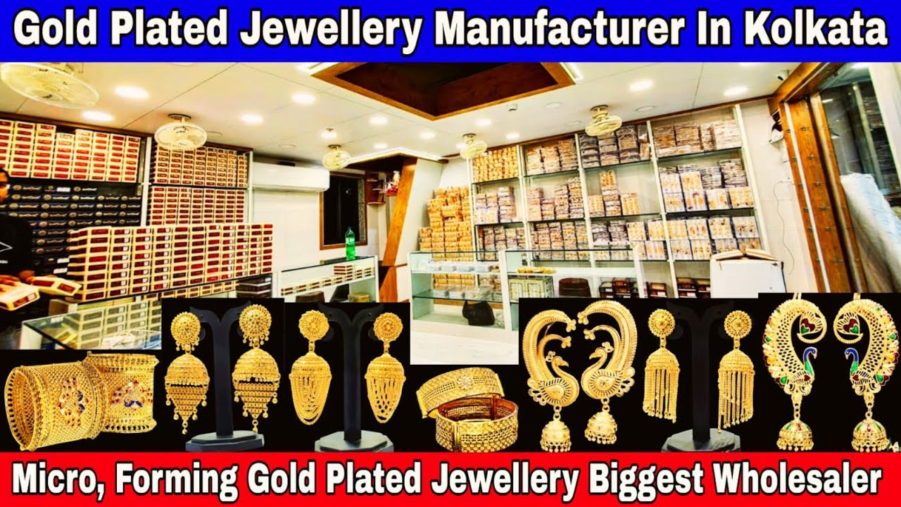 Gold Plated Jewellery Manufacturer In Kolkata Barabazar  || Micro Gold Jewellery Wholesaler ||