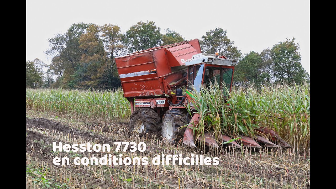 L' ETA Thorel ressort sa Hesston 7730 aux côtés de la FR 650, en conditions humides