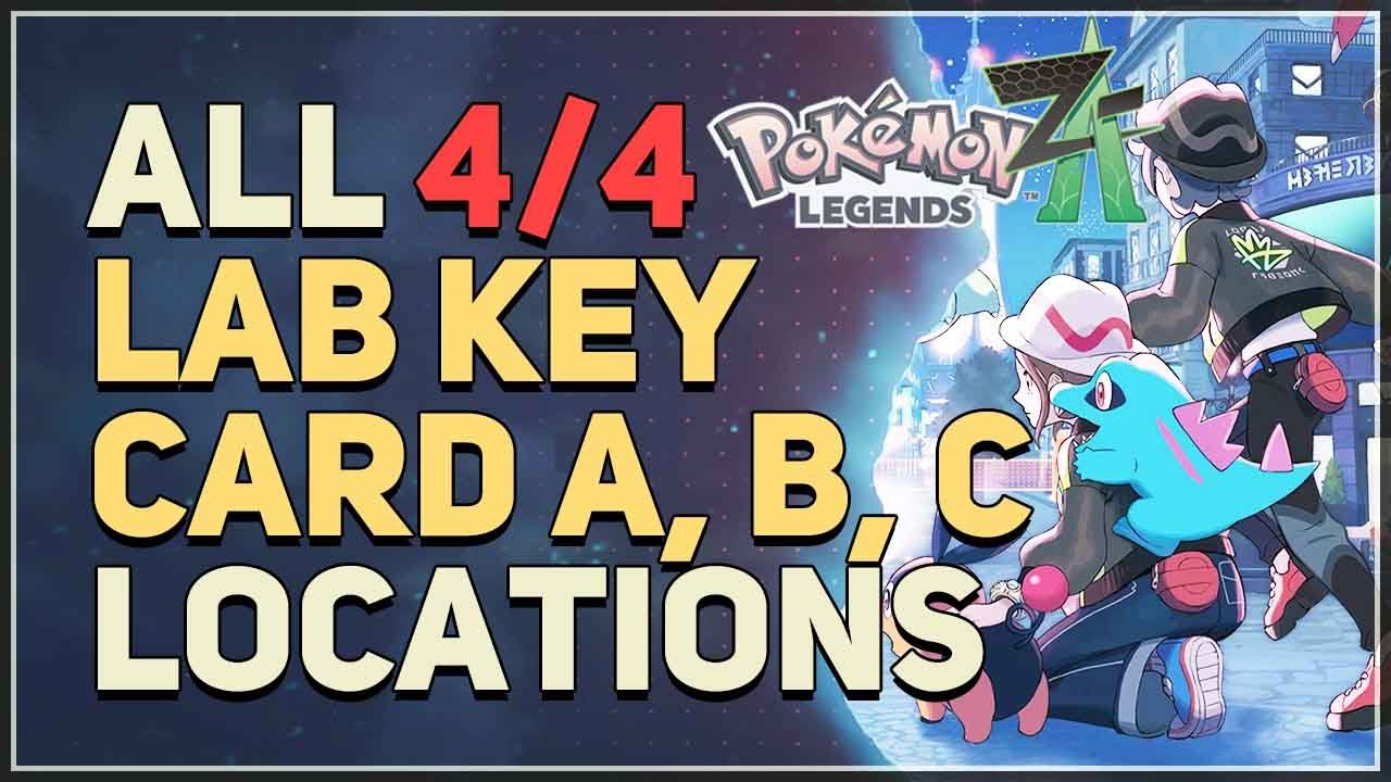 All Lab Key Card A, B, C Locations Pokemon Legends Z-A