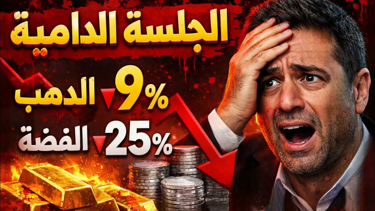 عاجل إنهيار الذهب 10% والفضه 25% في يوم واحد | فرص إستثماريه أم فخ كبير؟