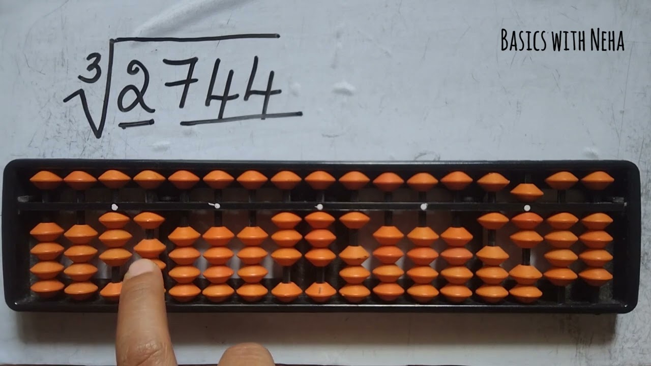 Cube root &sup3;&radic; using Abacus | successive subtraction method | #abacusforbeginners #stepbystep #abacus