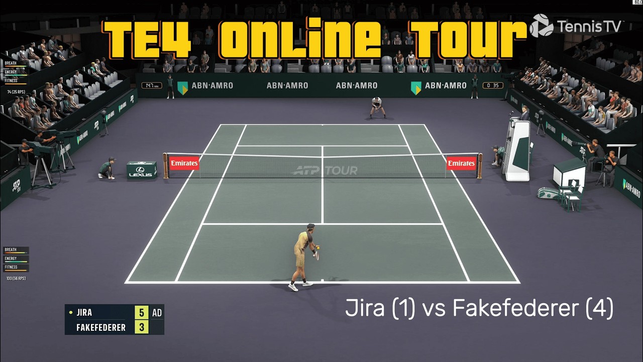 Tennis Elbow 4 Rotterdam Final Jira (1) vs Fakefederer (3) (Online)