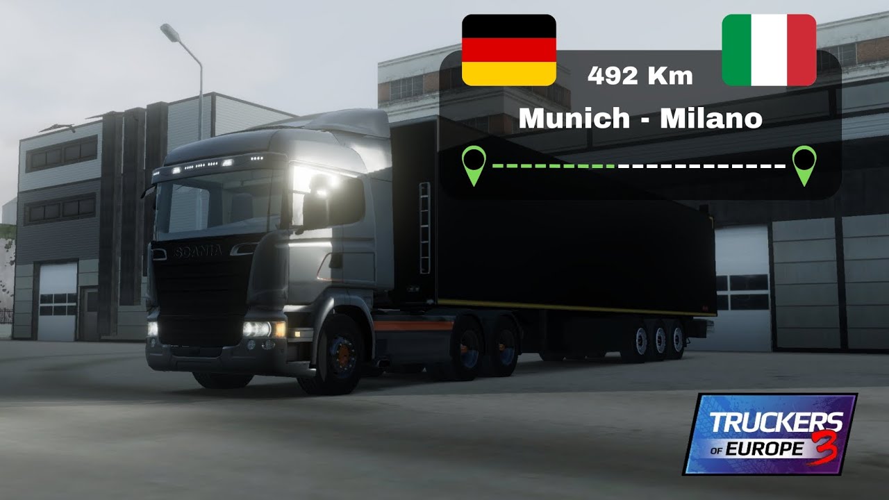 Delivery from Munich to Milano: 492 km trip | TRUCKERS OF EUROPE 3