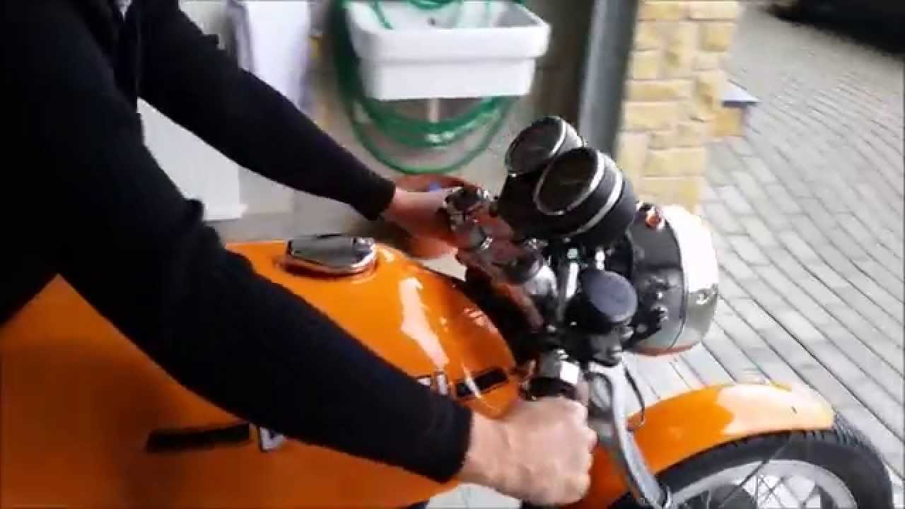 Ducati 750 S after winter start