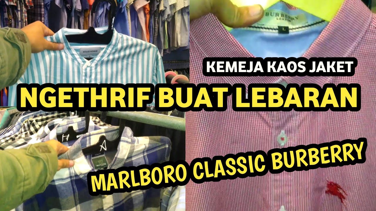 Top brand kemeja bekas tampak baru layak buat lebaran bisa online thrifting surabaya