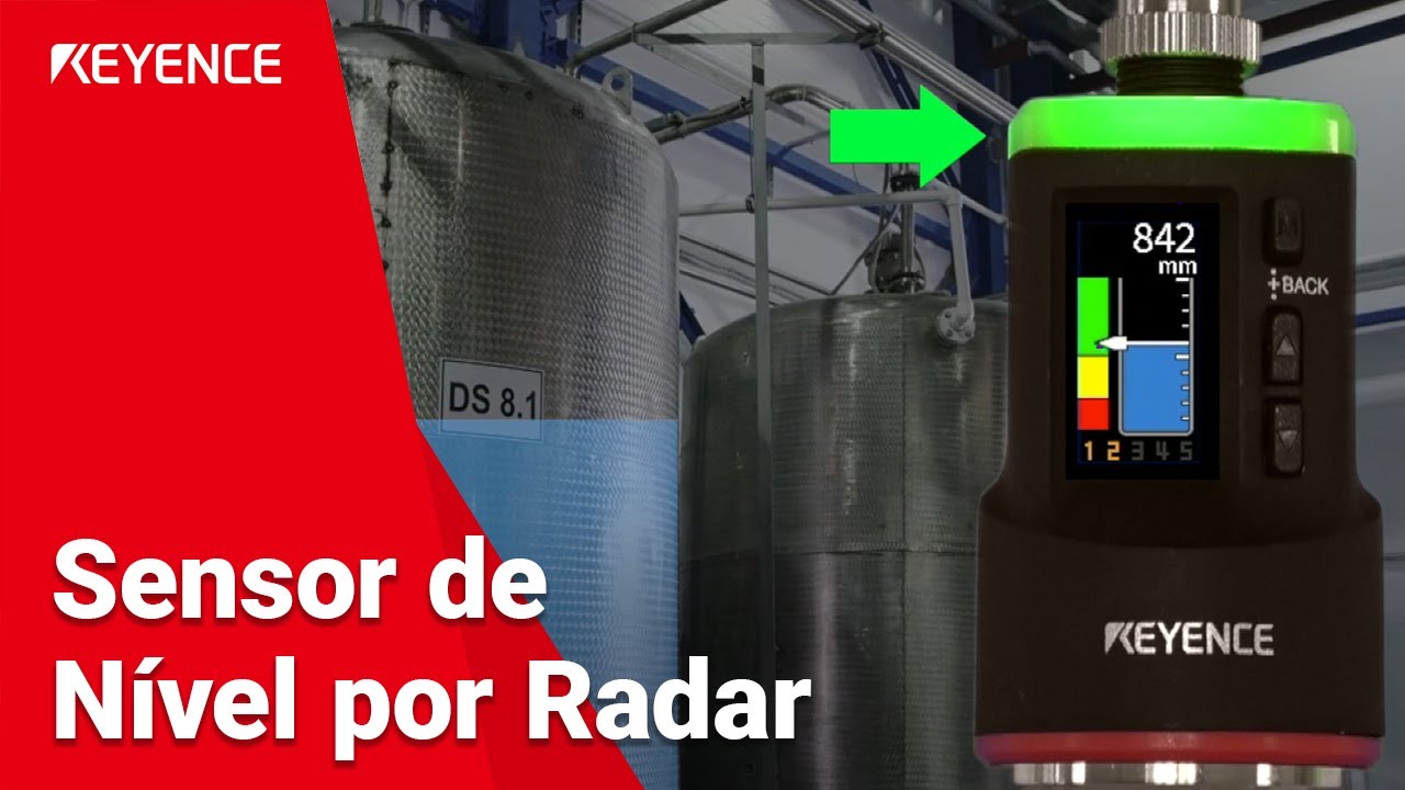 Sensor de N&iacute;vel por Radar | KEYENCE - FR