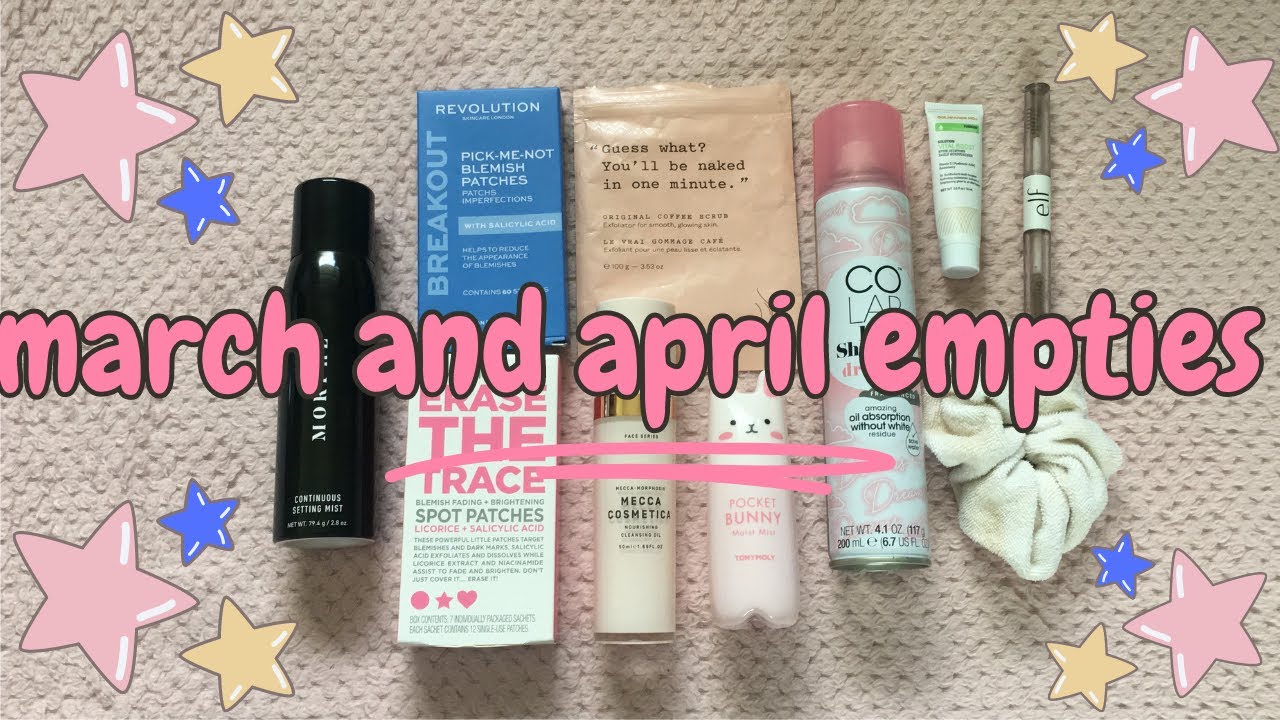 march and april empties 2023 | paige catherine