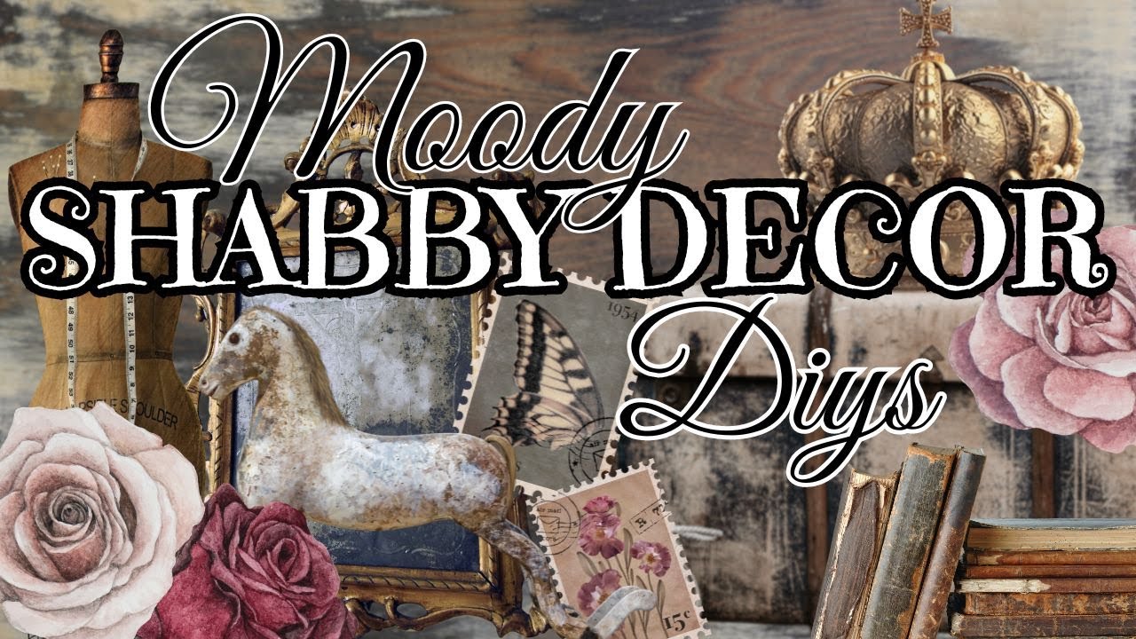 Shabby Moody THRIFT FLIPS UPCYCLED  Items with Paint Techniques You Don't Want to Miss!!!