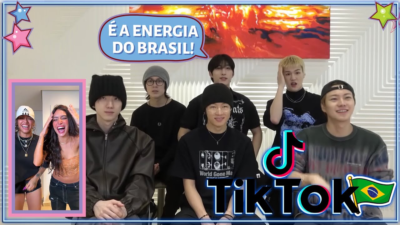 GRUPO DE KPOP REAGE A TIKTOK BRASILEIRO (COM JUST B)