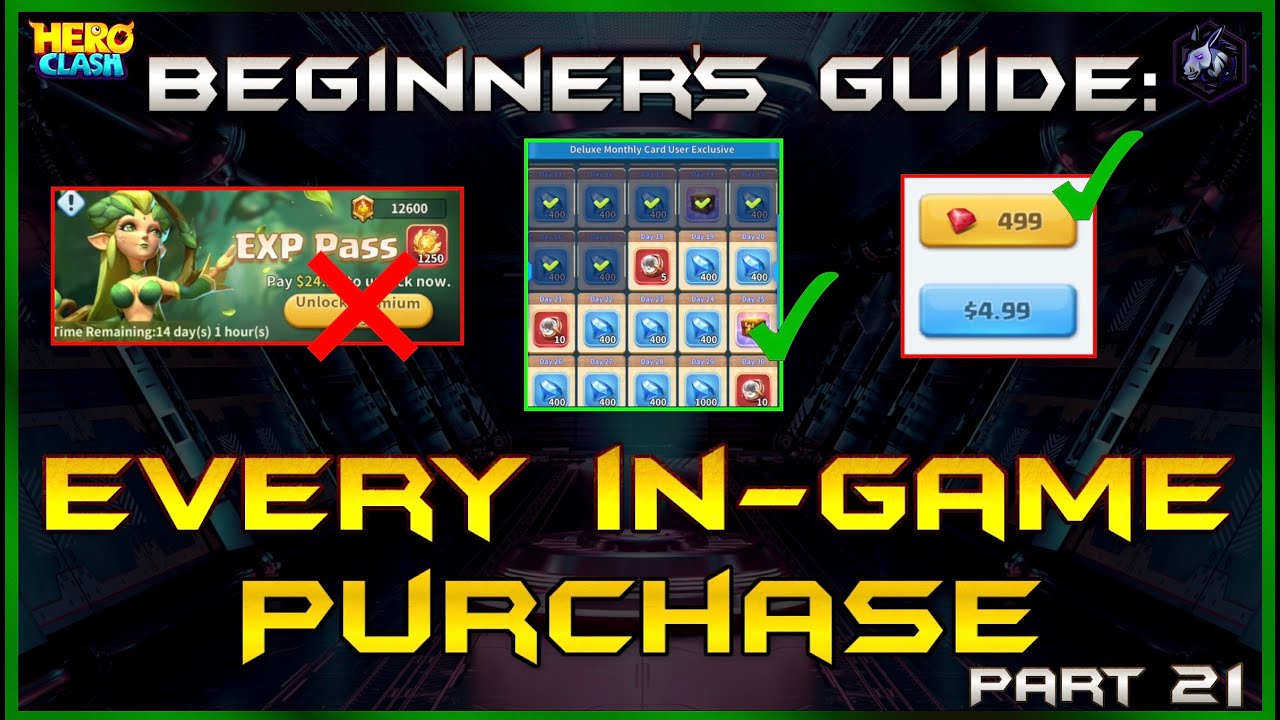 EVERY in-game PURCHASE in Hero Clash | Beginner's Guide Ep. 21