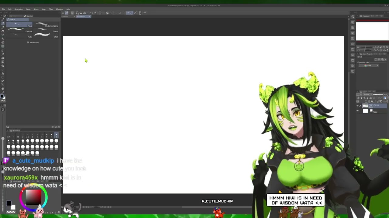 Art ~ I'm back! Let's draw a little ฅ^ ヮ^₎