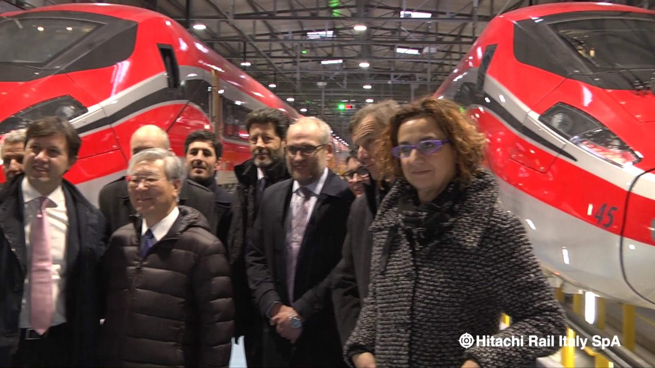 Hiroaki Nakanishi and Alistair Dormer visit Hitachi Rail Italy