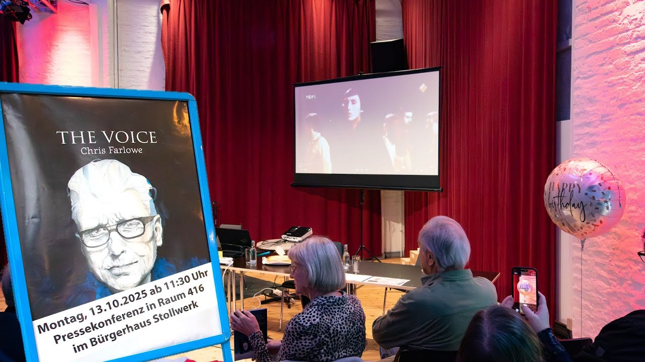 THE VOICE in Köln – Lesung & PK zum Biografie-Start // Reading & Press Conference – 85th Birthday