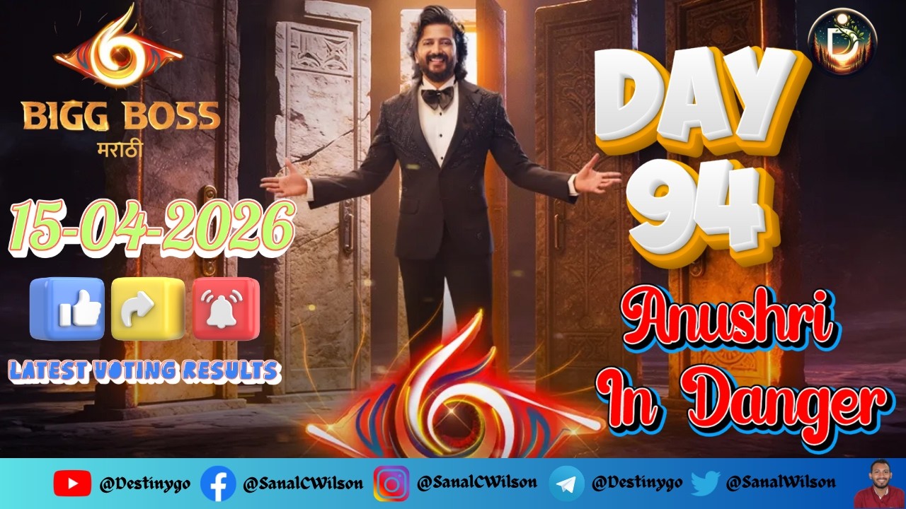 Bigg Boss Marathi Season 6! Voting Result 15-Apr-2026 #jiohotstar #biggbossmarathi #tanvikolte #bbm