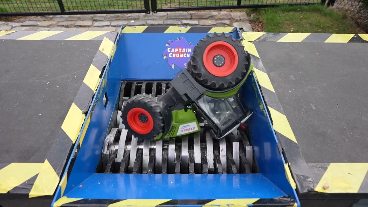 Shredder vs Toy Tractor