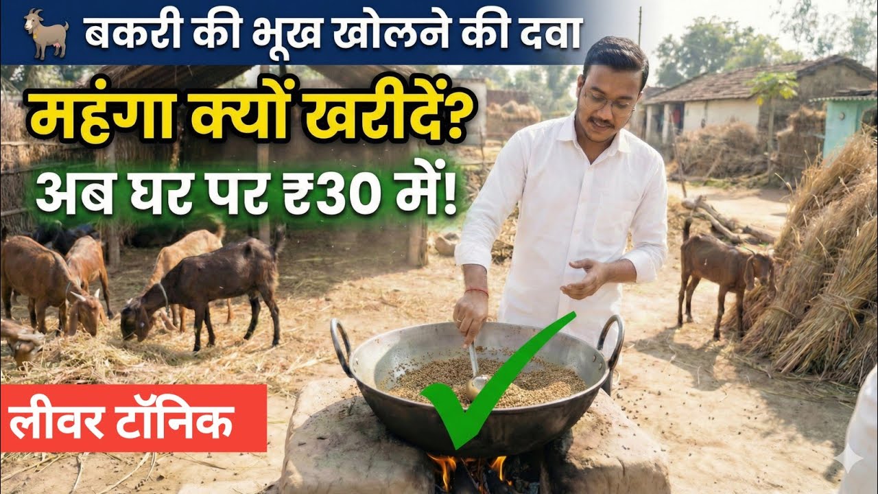 🐐 बकरी की भूख खोलने की दवा: 500 का सामान 30 में! 😱 Market वाले ऐसे लूटते हैं?