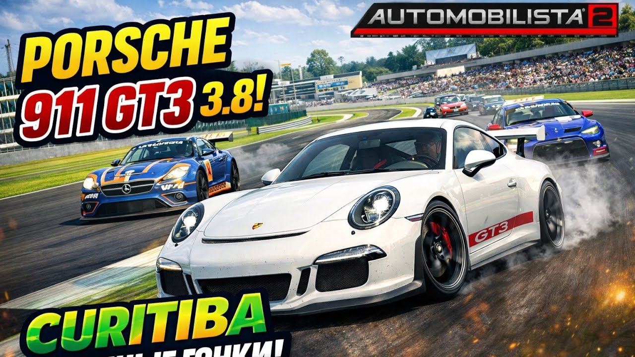 Automobilista2 VR, GT3 Porsche 911 3.8 - Curitiba   #automobilista2, #ams2, #vrgaming, #vr