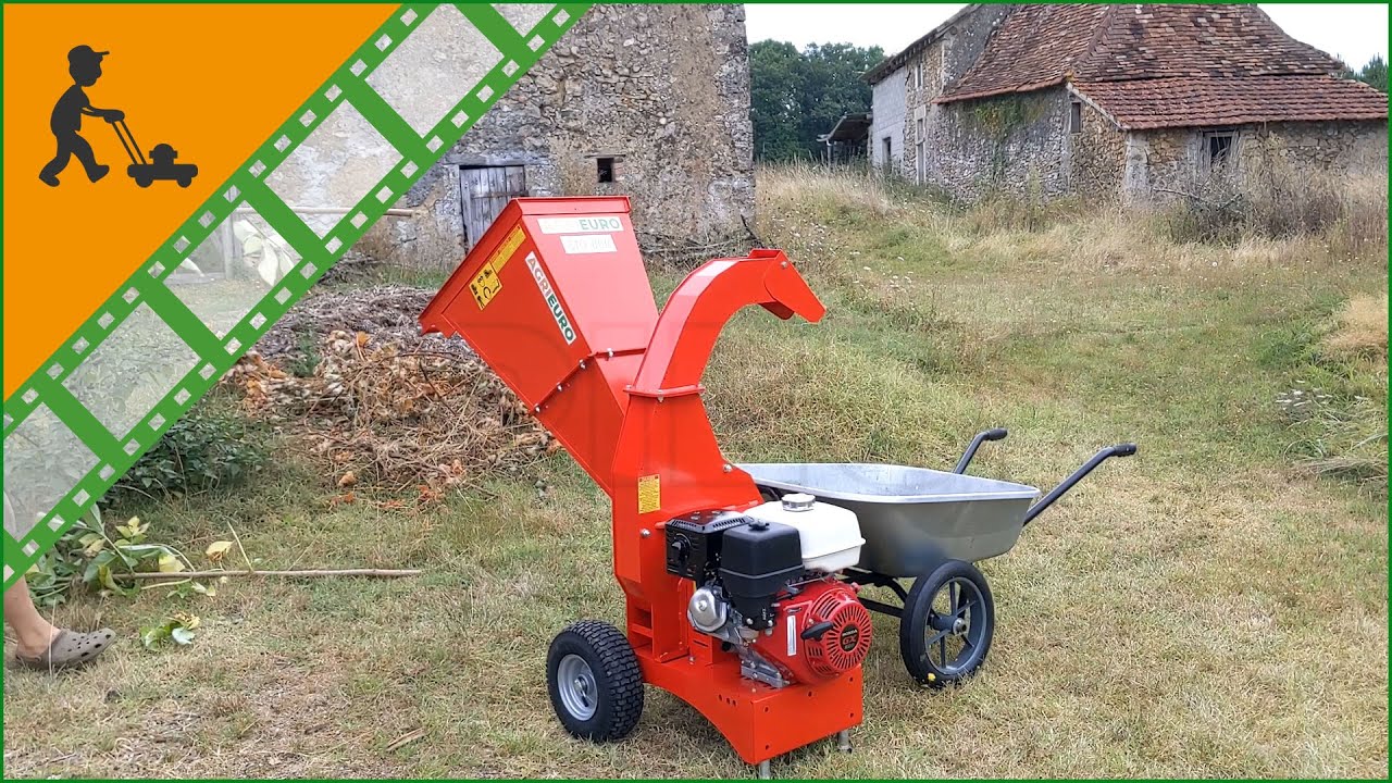 Biotrituratore a scoppio AgriEuro BIO 800 con motore Honda GX 390