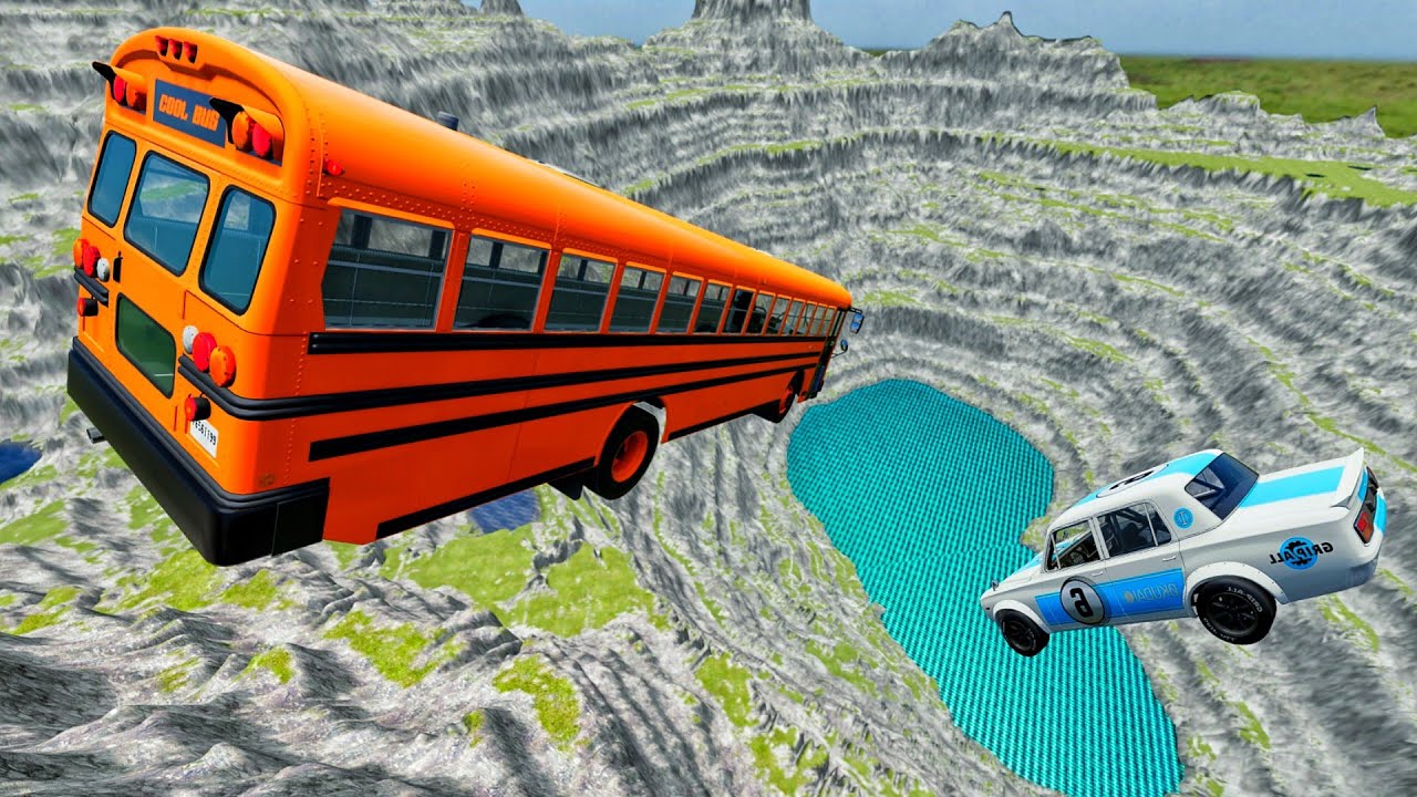 School Bus Leap of Death 🚍💀 | Extreme Crash Test | BeamNG.drive
