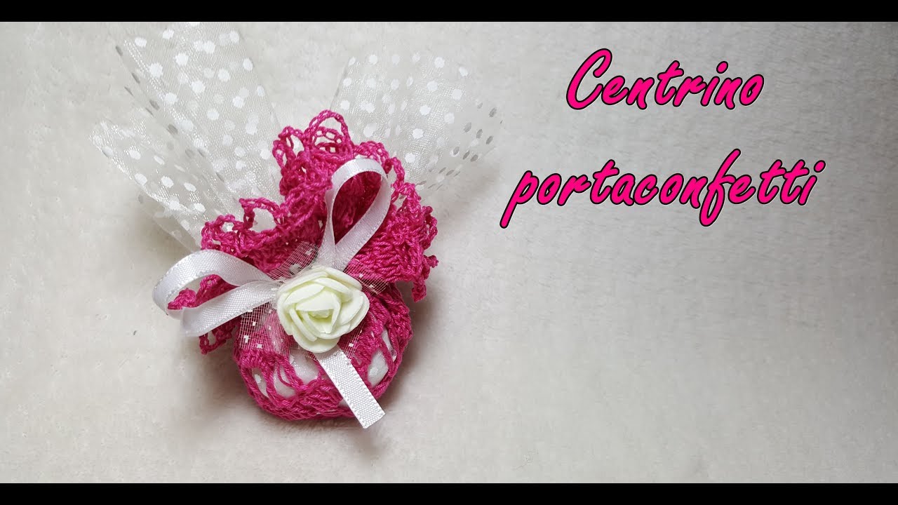 Centrino portaconfetti all'uncinetto facile facile - Tutorial uncinetto
