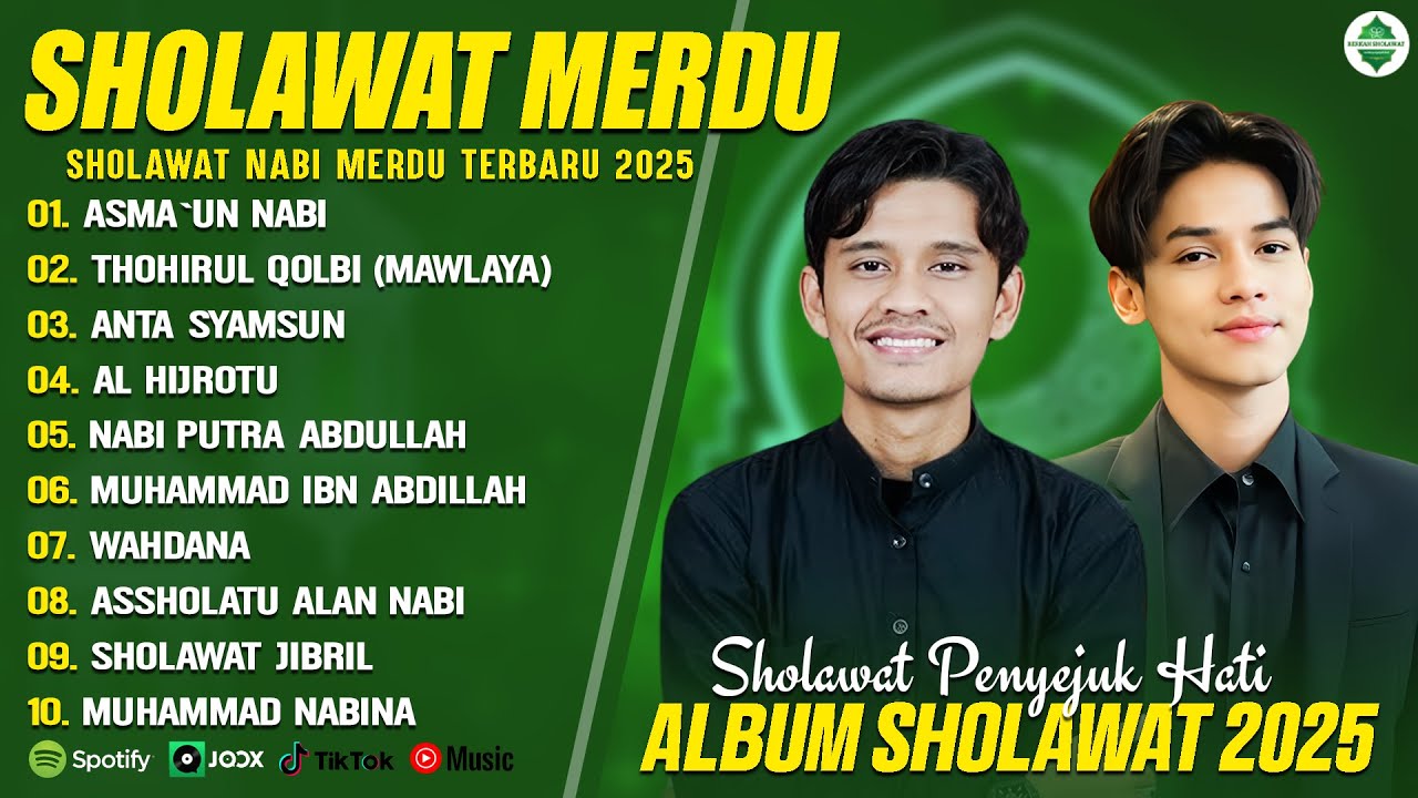 SHOLAWAT MERDU MUHAJIR LAMKARUNA & ADZANDO DAVEMA 2025 (LIRIK) SHOLAWAT NABI MERDU TERBARU 2025