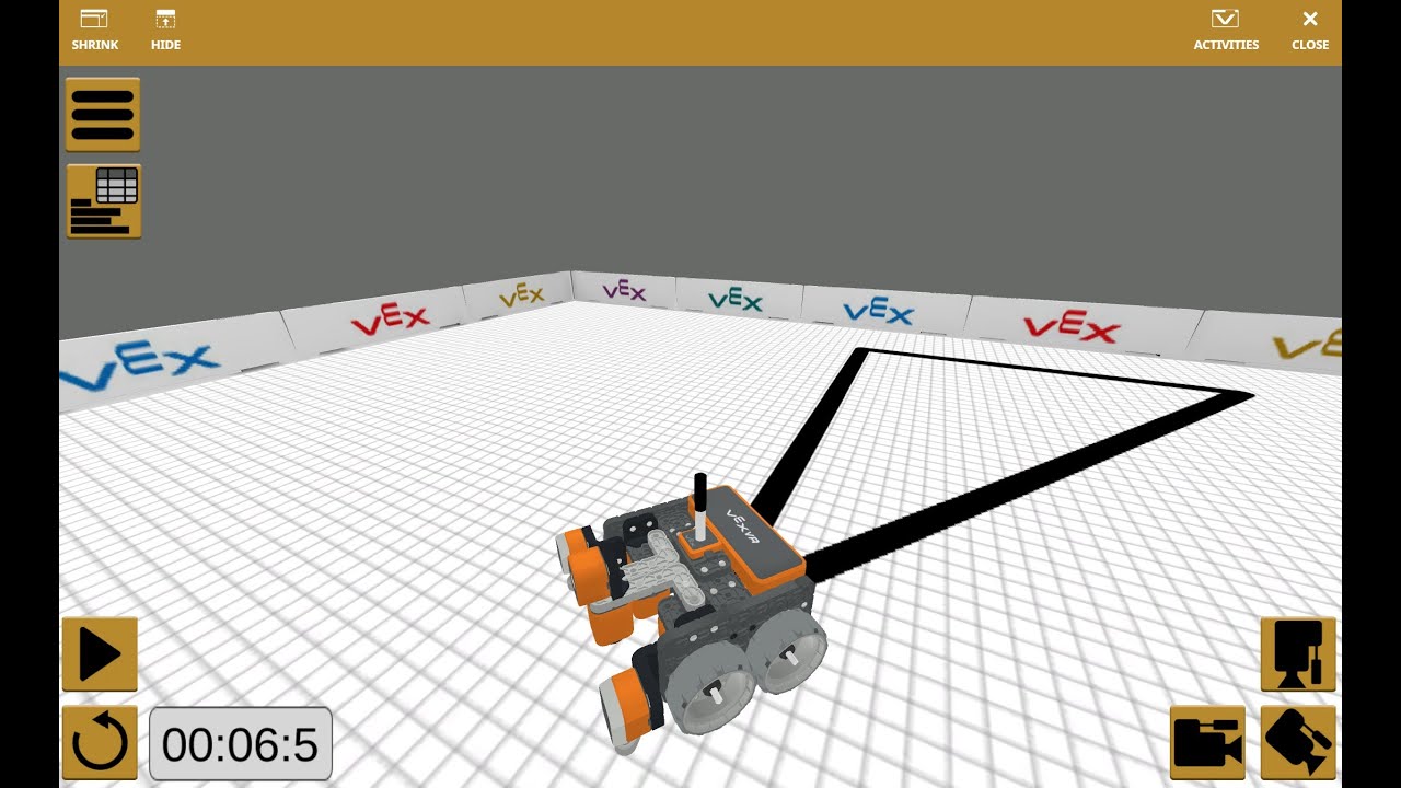 Drawing a Triangle with VEX VR