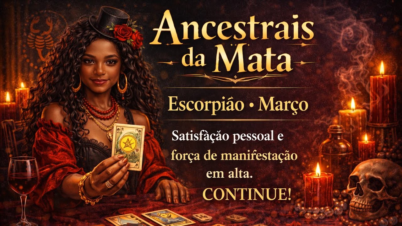 ESCORPIÃO - MARÇO Satisfação pessoal a caminho. Muita força de manifestação 