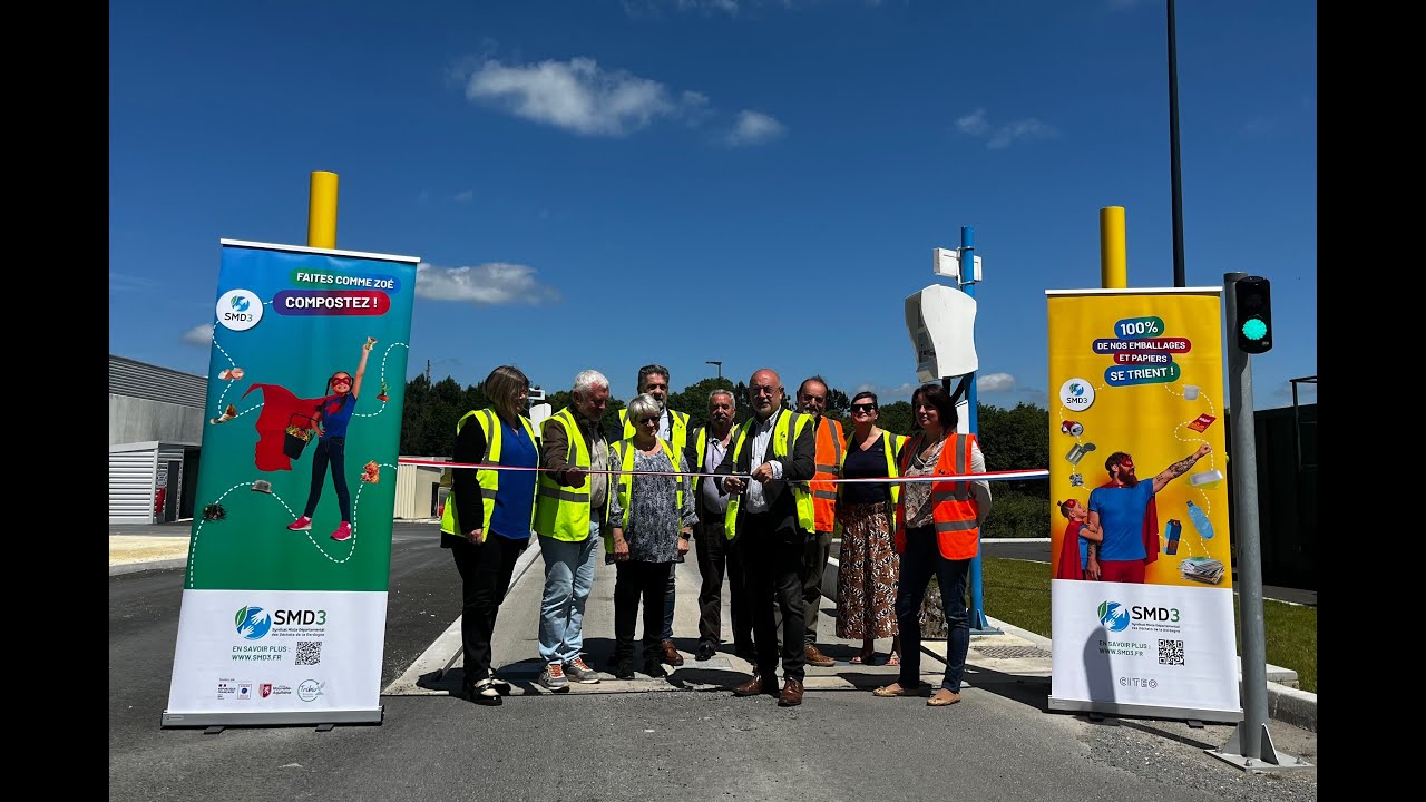 Le SMD3 inaugure son nouveau Centre de transfert des déchets situé à Belvès en Dordogne