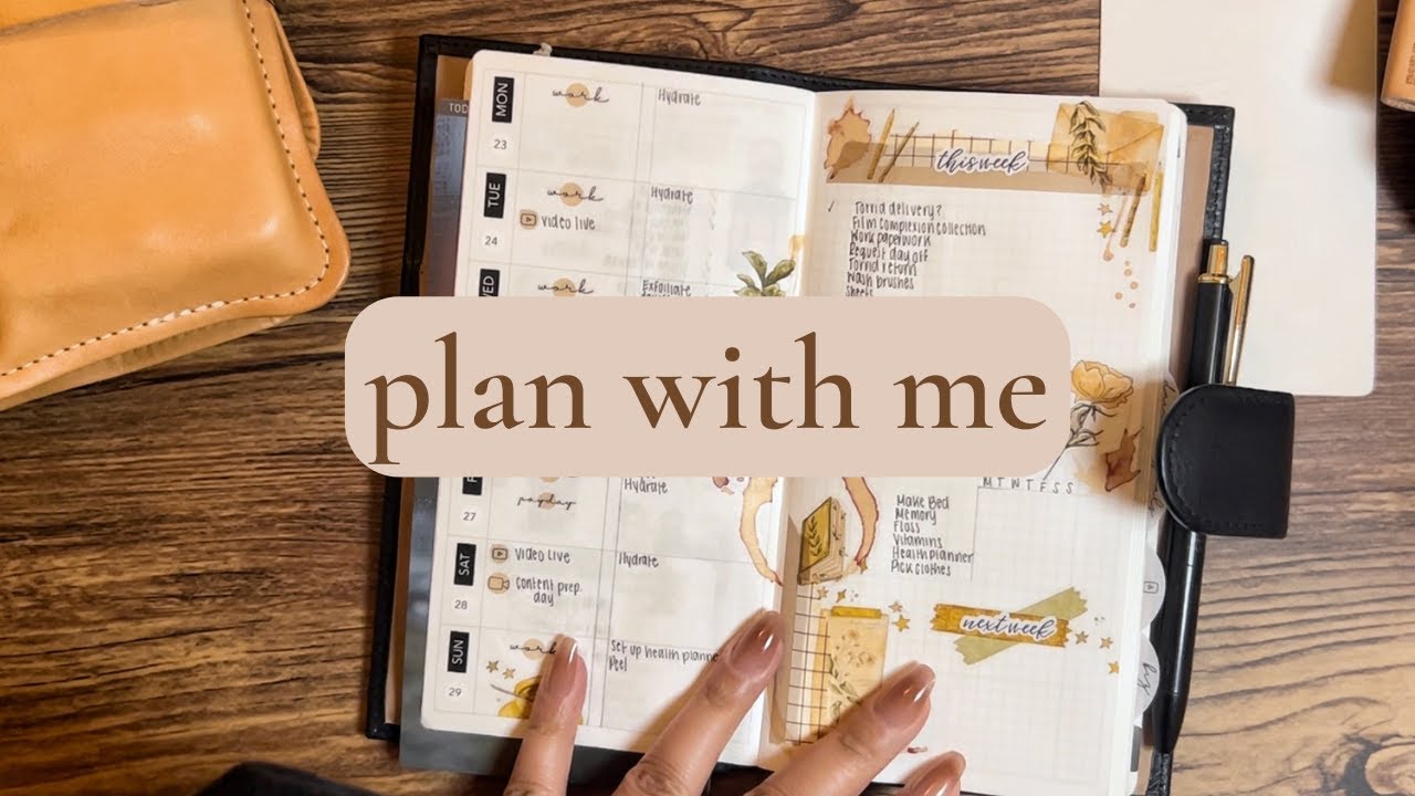 plan with me in my sweet freckled designs weekly diary