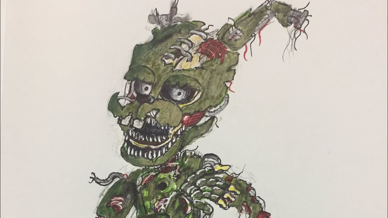 Drawing Scraptrap/William Afton (Fnaf 6)