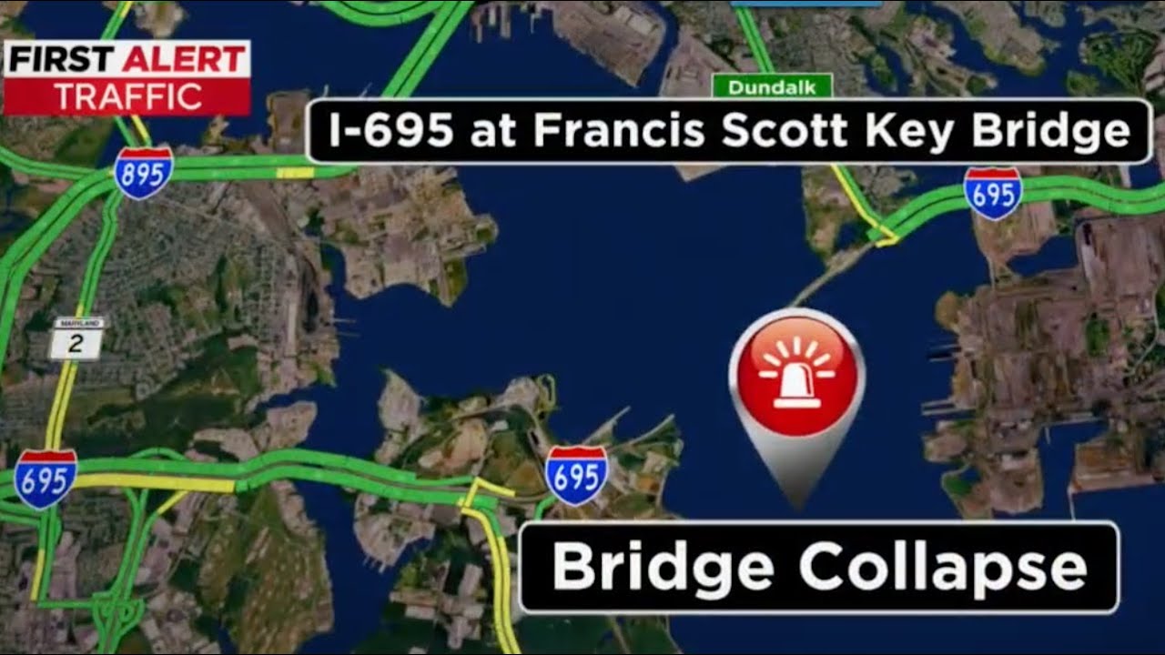 How to travel around Francis Scott Key Bridge collapse in Baltimore