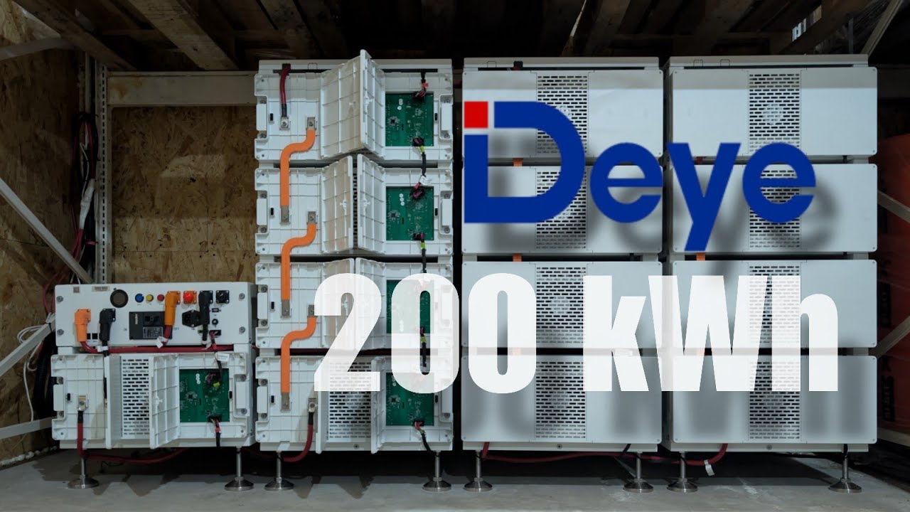 Гігантська батарейка Deye 200 кВт*г 🔋 Монтаж та запуск