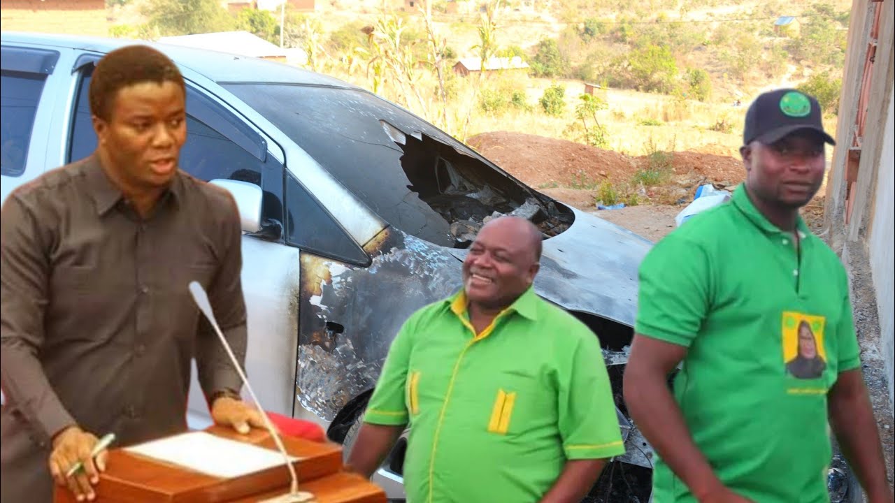 CCM BAADA YA KUMALIZA KURA ZA MAONI WAANZA KUCHOMEANA MAGARI WENYEWE KWA WENYEWE -TUNDUMA
