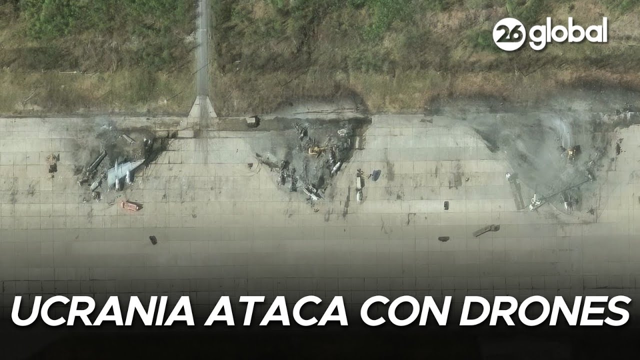 🚨 IMÁGENES SATELITALES | UCRANIA usó drones para destruir aviones RUSOS | 