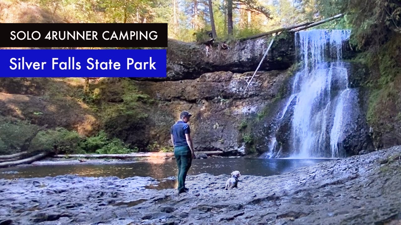 Exploring the dog-friendly Silverton and solo 4Runner camping at Silver Falls State Park, Oregon