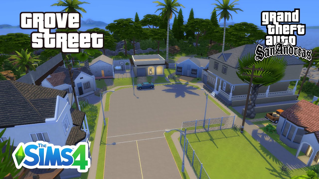 Grove Street | GTA: San Andreas | Speed Build | The Sims 4 | No CC