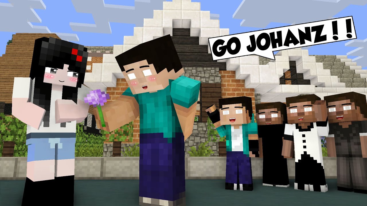 POOR HEROBRINE MEET CUTE SADAKO - (LOVE STORY) - Minecraft Animation Monster School